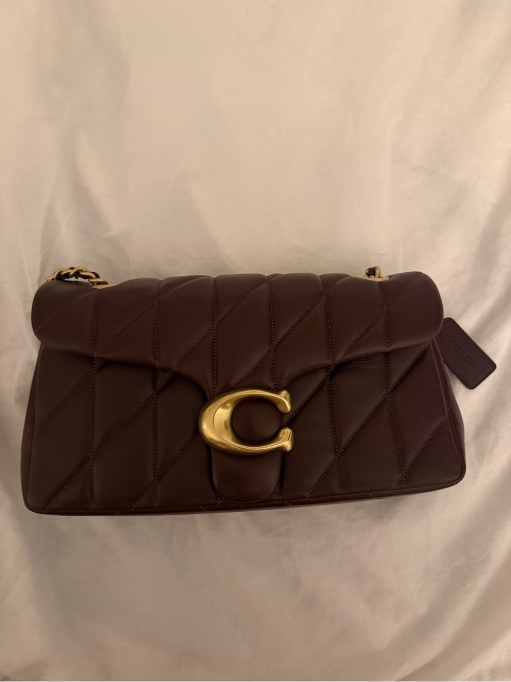 Coach Quilted Black Currant Tabby 26